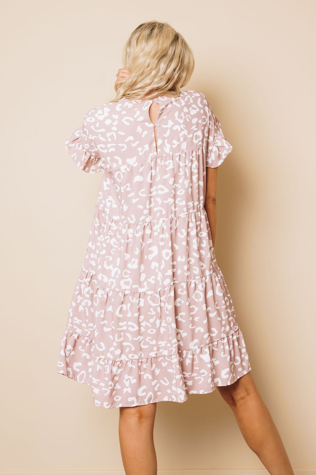 Zoe Leopard Ruffle Dress