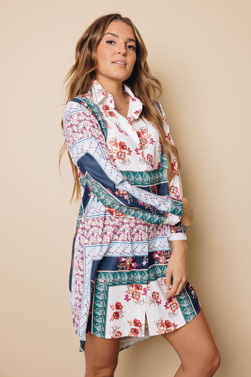 Fleming Button Shirt Dress