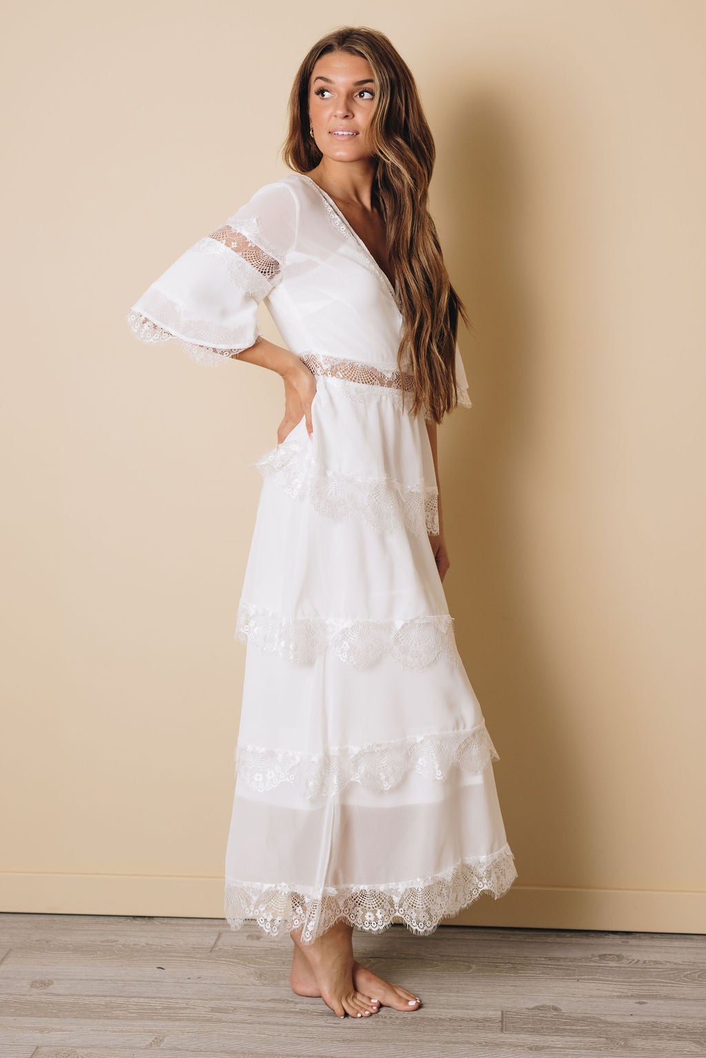 Portia Layered Long Dress