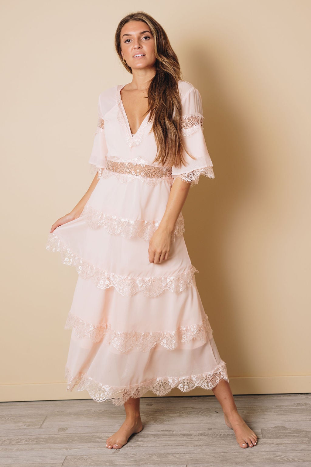 Portia Layered Long Dress