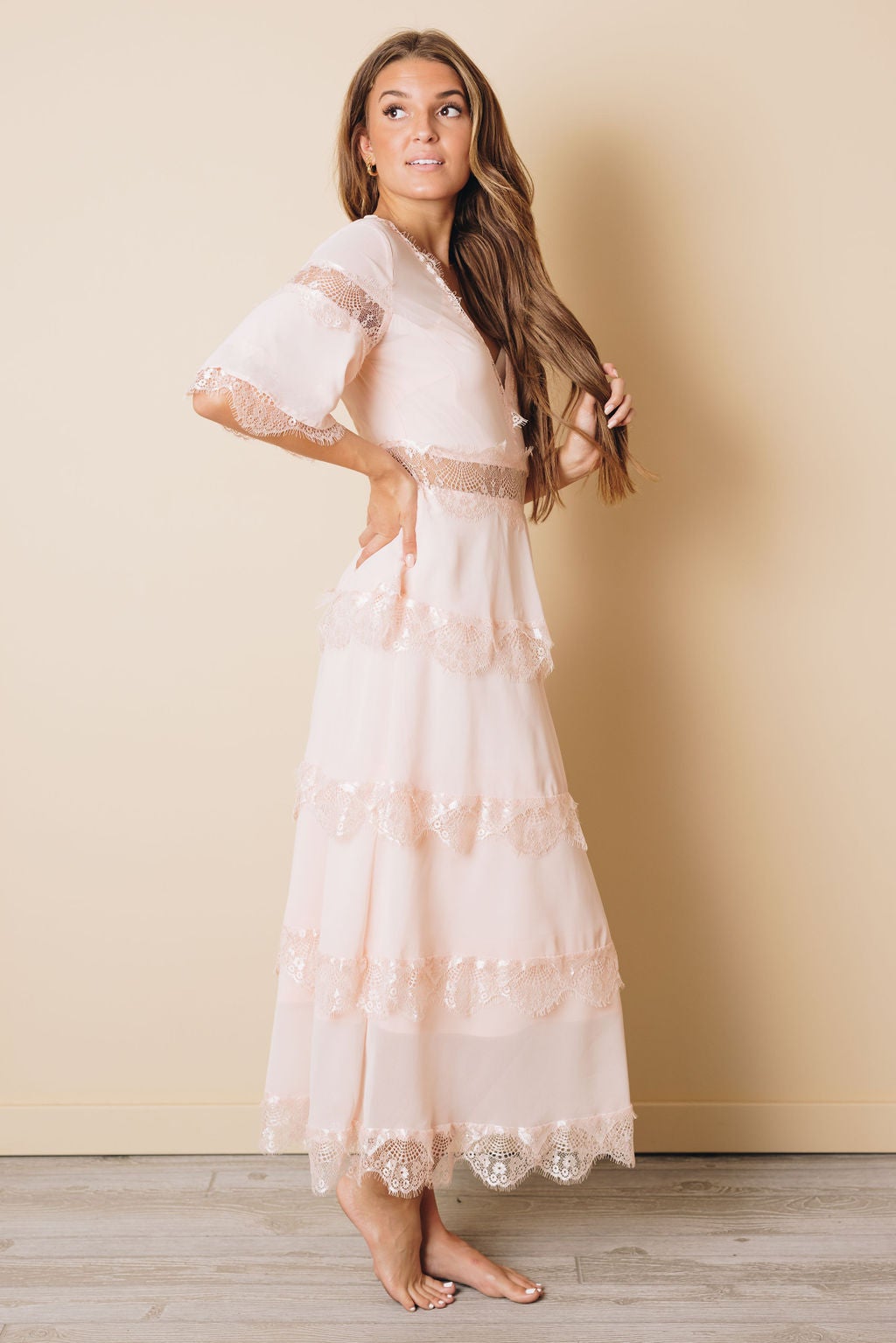 Portia Layered Long Dress