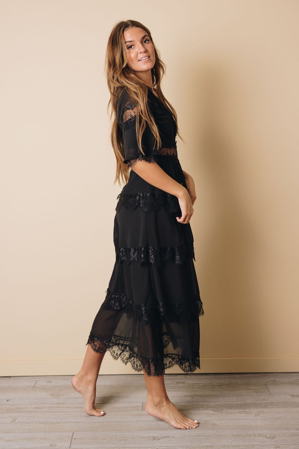 Portia Layered Long Dress