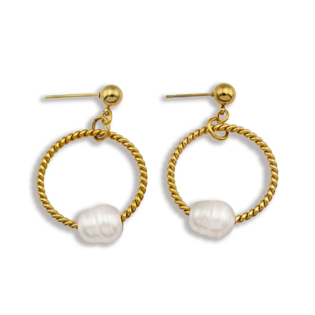 Natural Freshwater Pearls Earrings