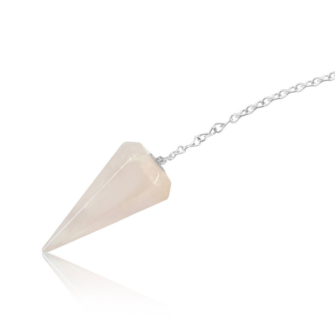 Emotional Healing Rose Quartz Pendulum Pendant