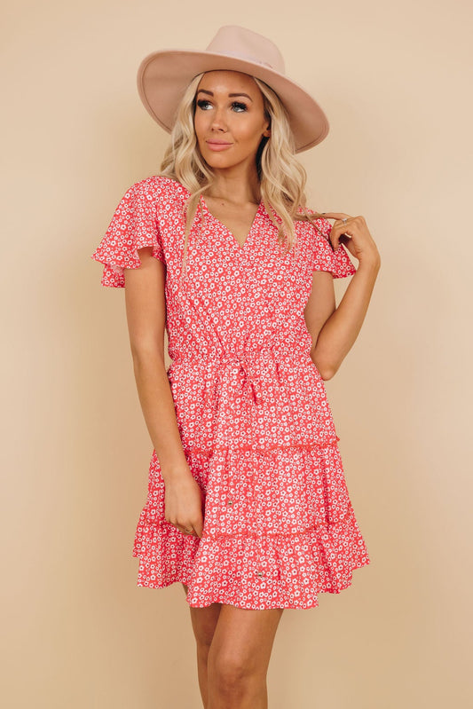 Aries Ruffle Floral Dress