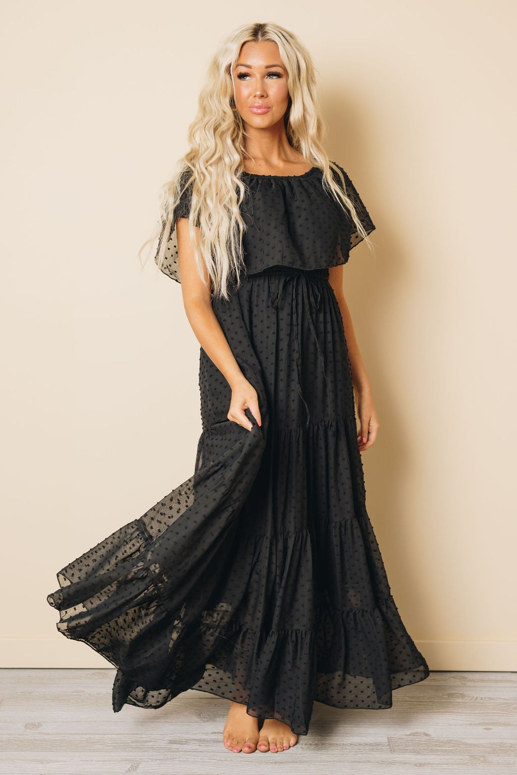 Macy Off Shoulder Maxi Dress Serenity Of The Sea Macy Off Shoulder Maxi Dress Serenity Of The Sea