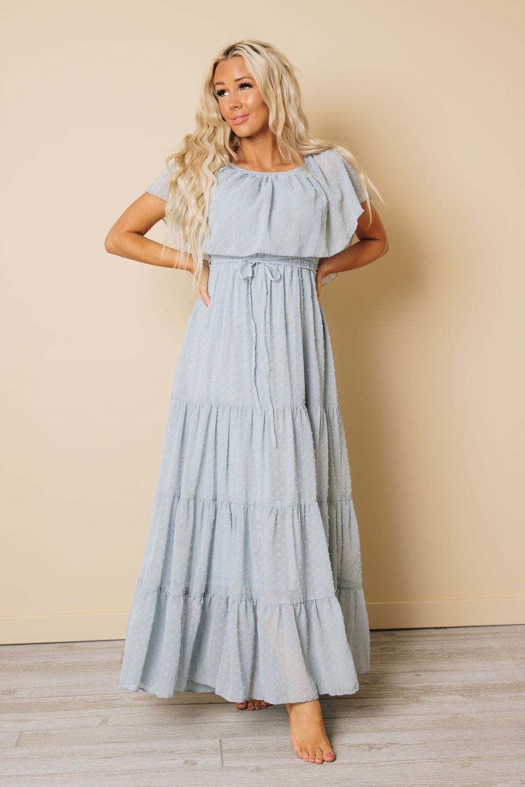 Macy Off Shoulder Maxi Dress Serenity Of The Sea Macy Off Shoulder Maxi Dress Serenity Of The Sea