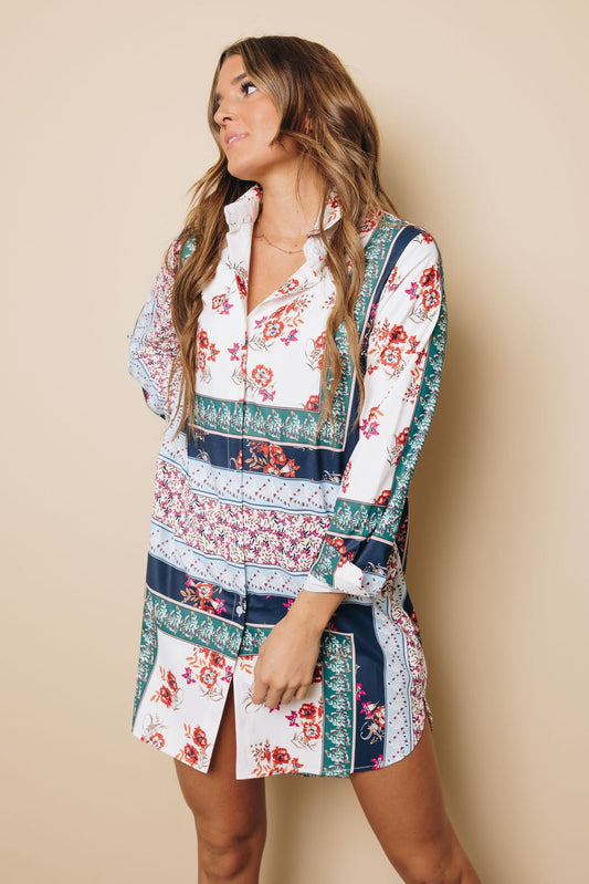Fleming Button Shirt Dress