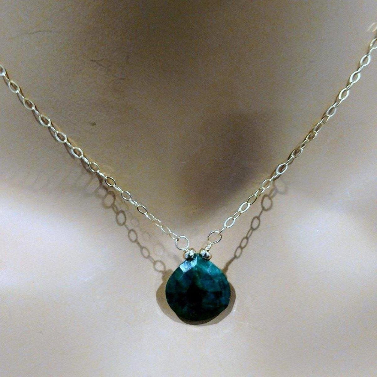 Emerald Drop Necklace