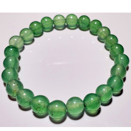 8mm Aventurine Beaded Elastic Stretch Bracelet