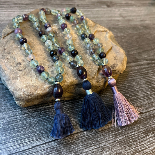 Fluorite Quarter Mala