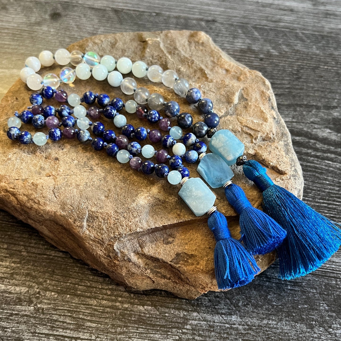 Blue Skies Quarter Mala