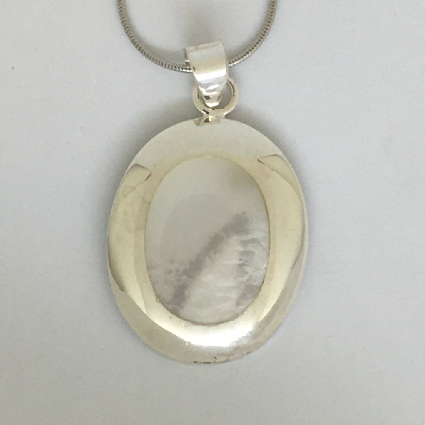 Sterling Silver Mother Of Pearl Necklace