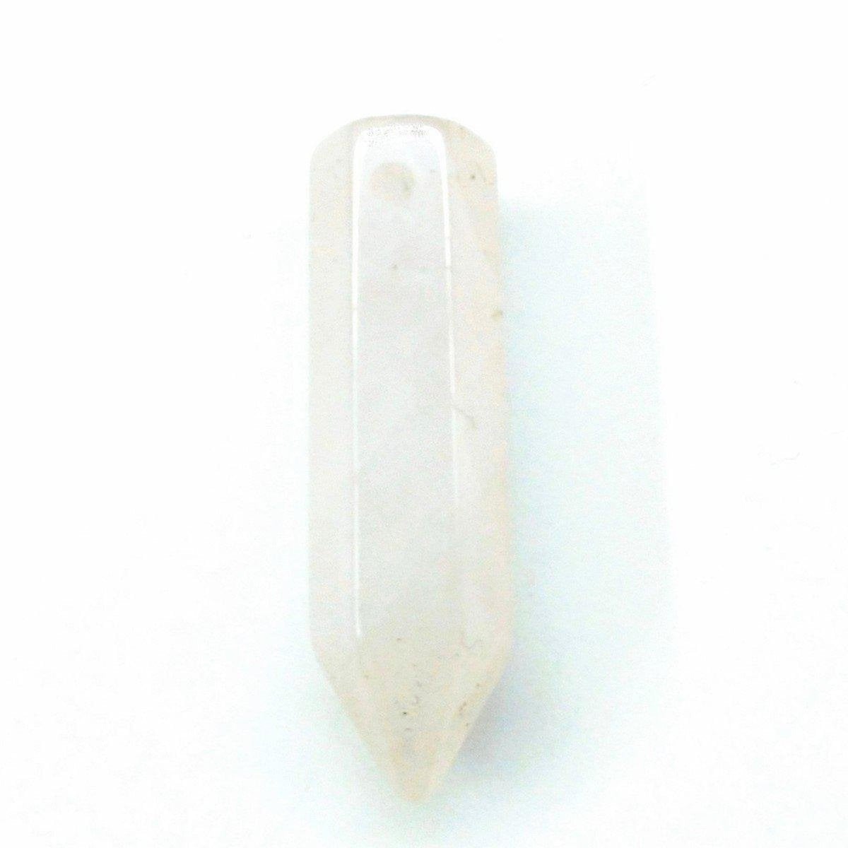 Sterling Silver Wire Wrap Gemstone Pointed Crystal Pendant