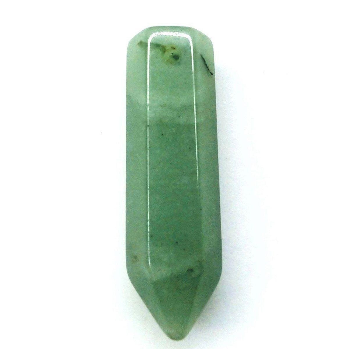 Sterling Silver Wire Wrap Gemstone Pointed Crystal Pendant