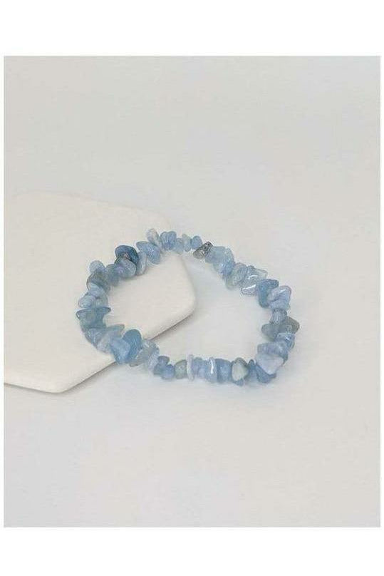 Aquamarine Chip Bracelet