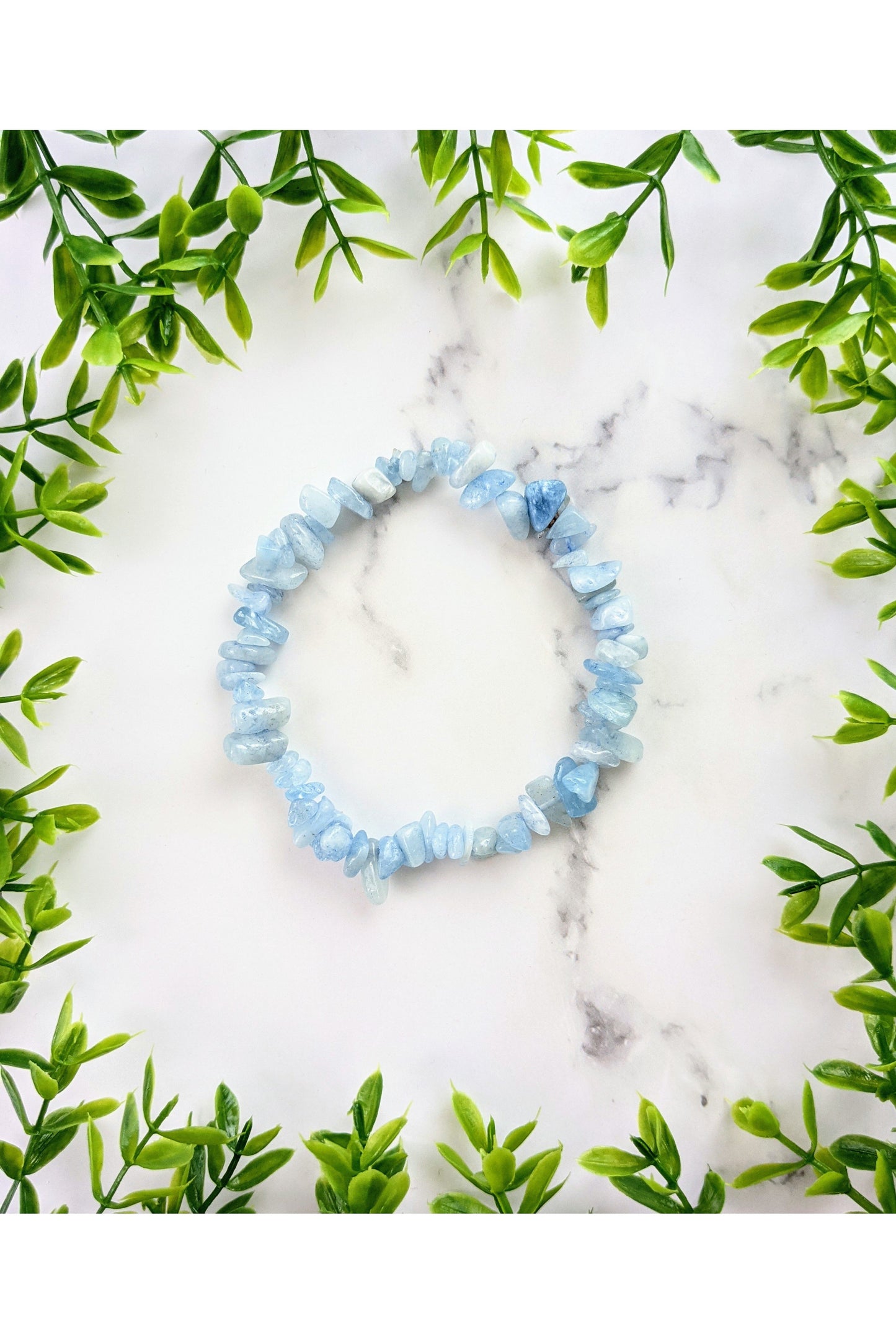 Aquamarine Chip Bracelet