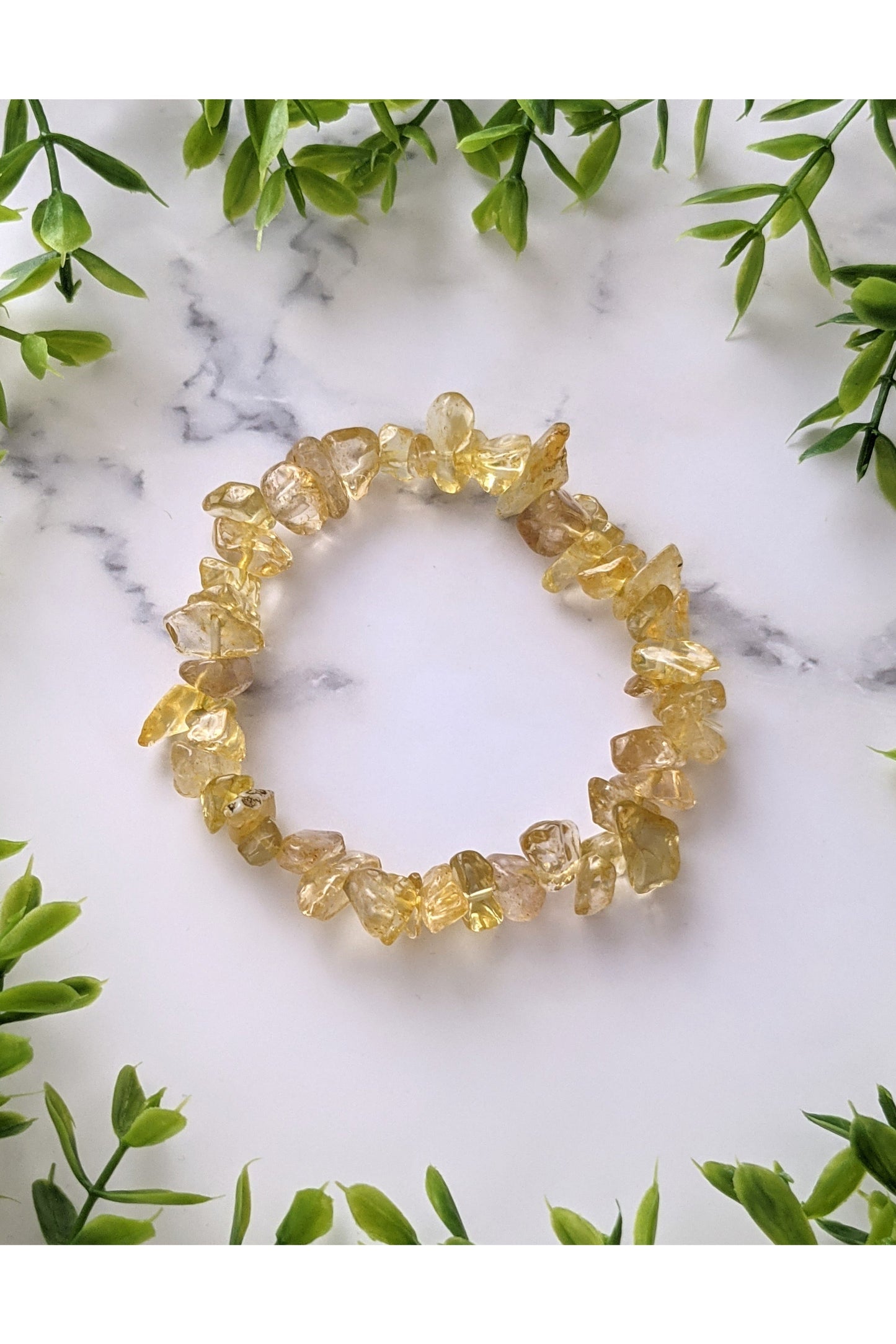 Citrine Gemstone Chip Bracelet