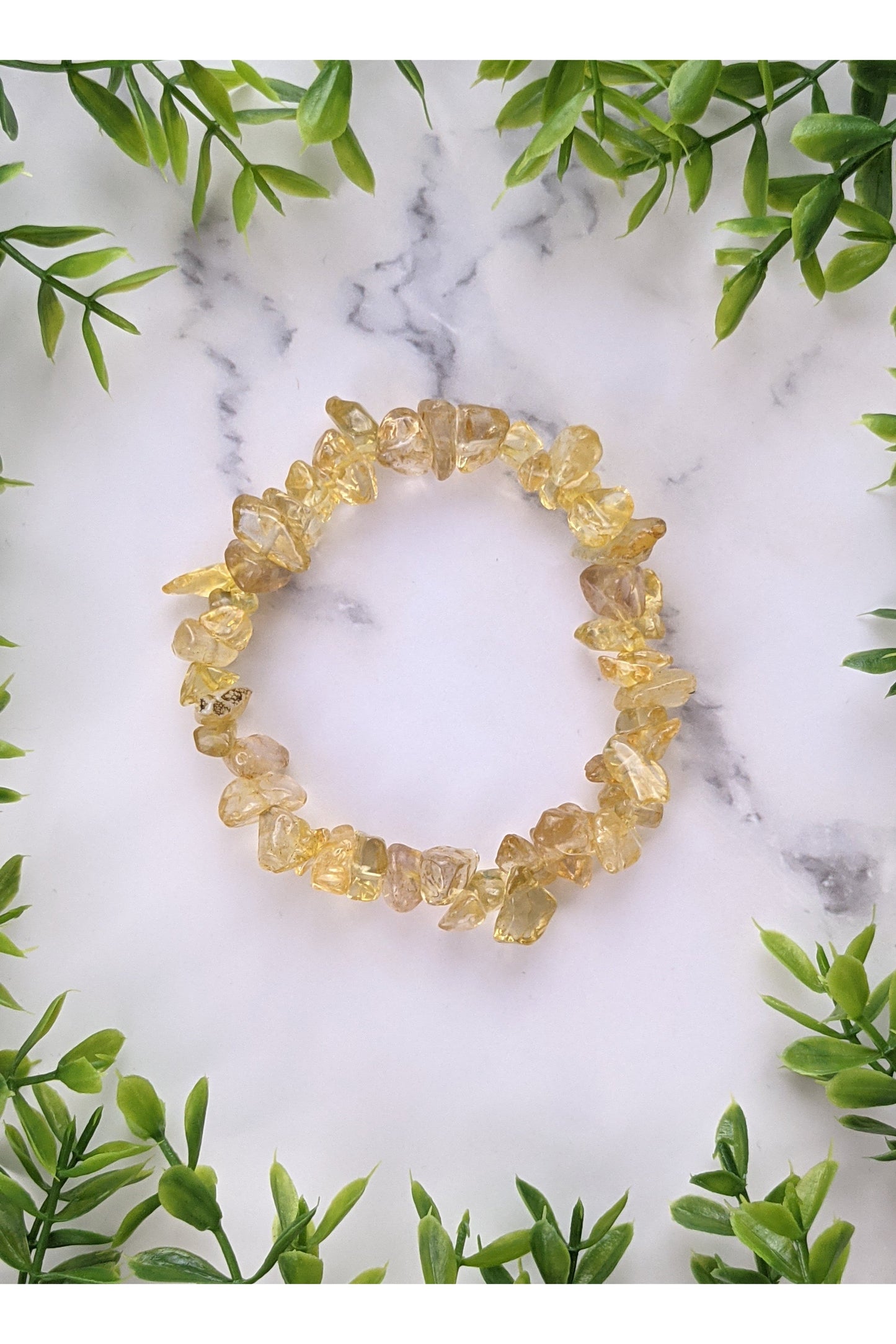 Citrine Gemstone Chip Bracelet