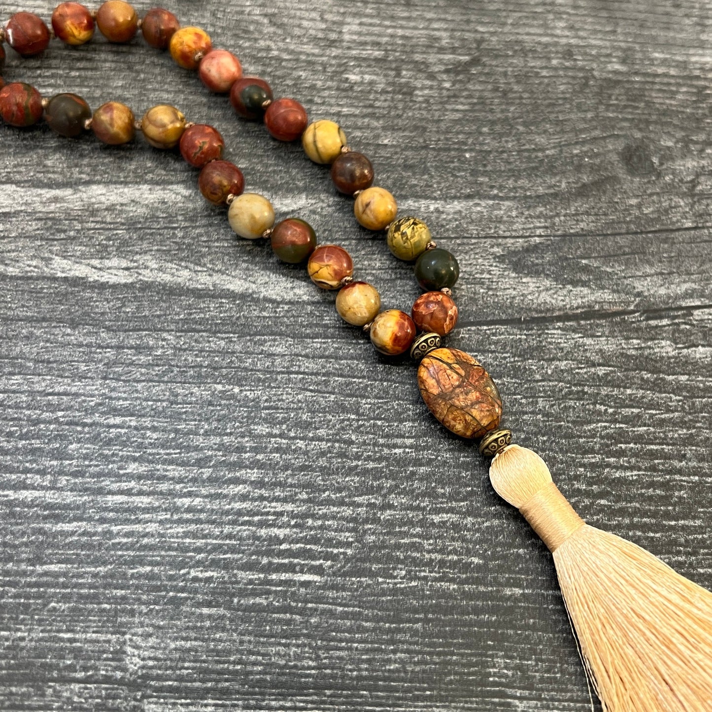 Red Creek Jasper Quarter Mala