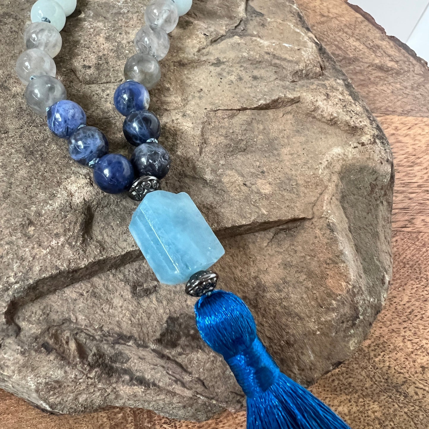 Blue Skies Quarter Mala