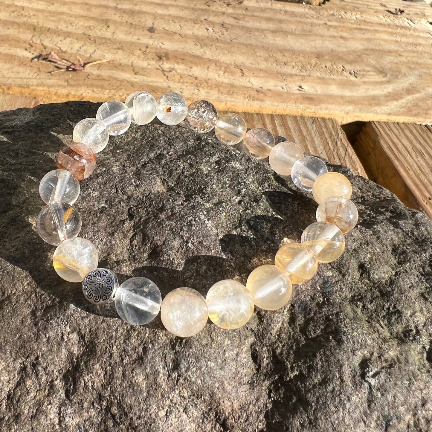 Golden Blood Quartz Bracelet