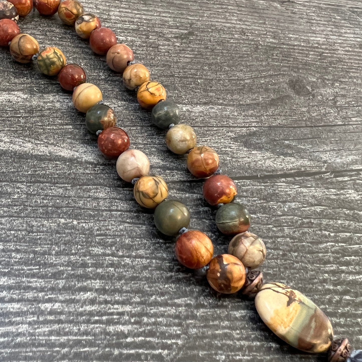 Red Creek Jasper Quarter Mala