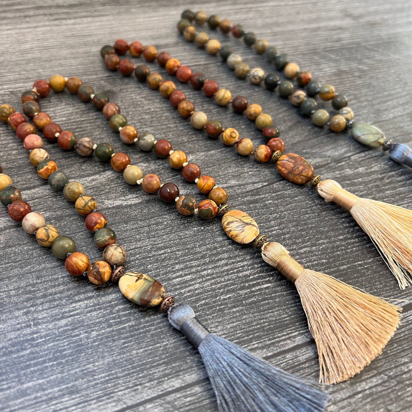 Red Creek Jasper Quarter Mala