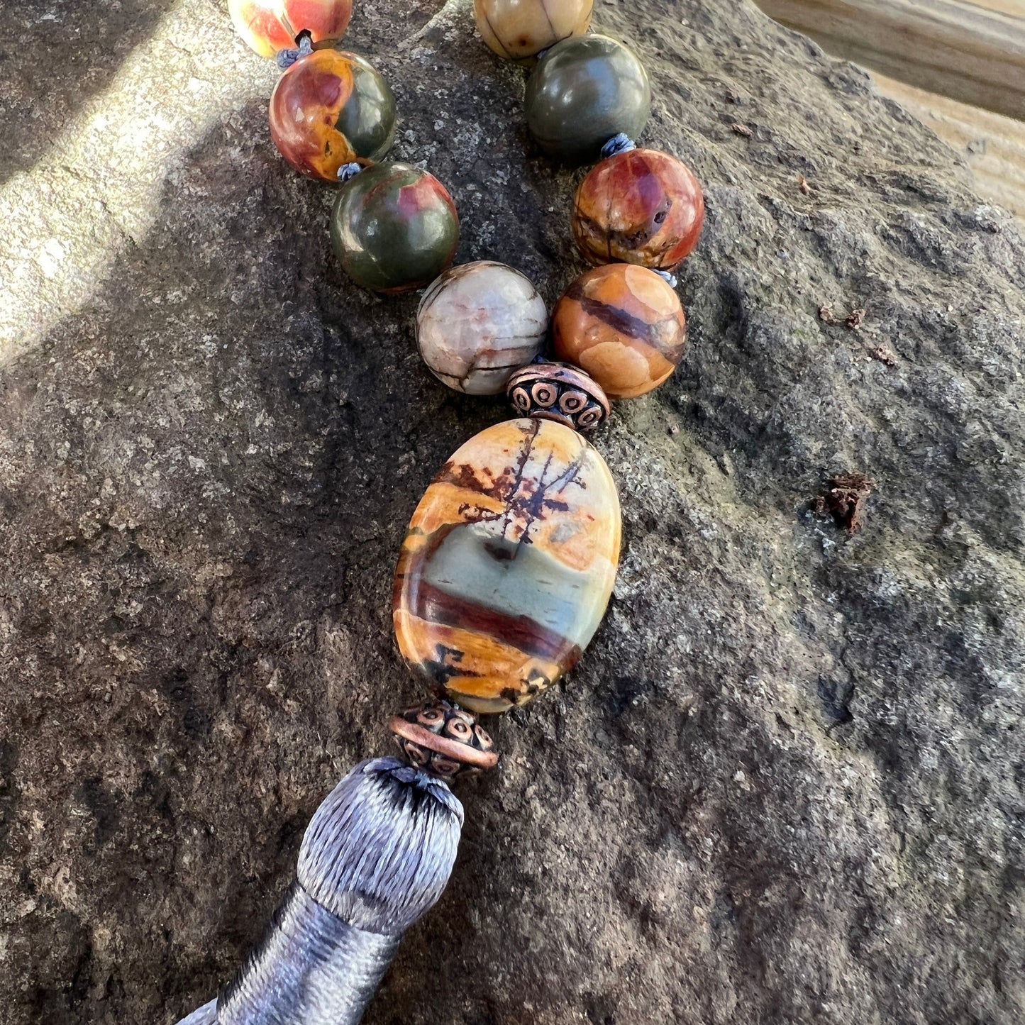 Red Creek Jasper Quarter Mala