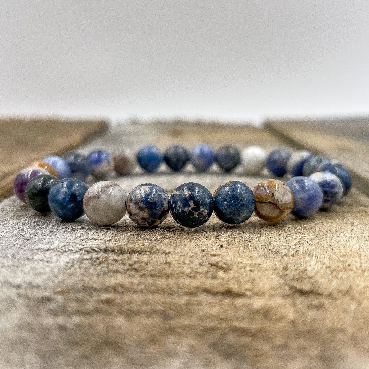 Blue Sodalite Gemstone Beaded Bracelet