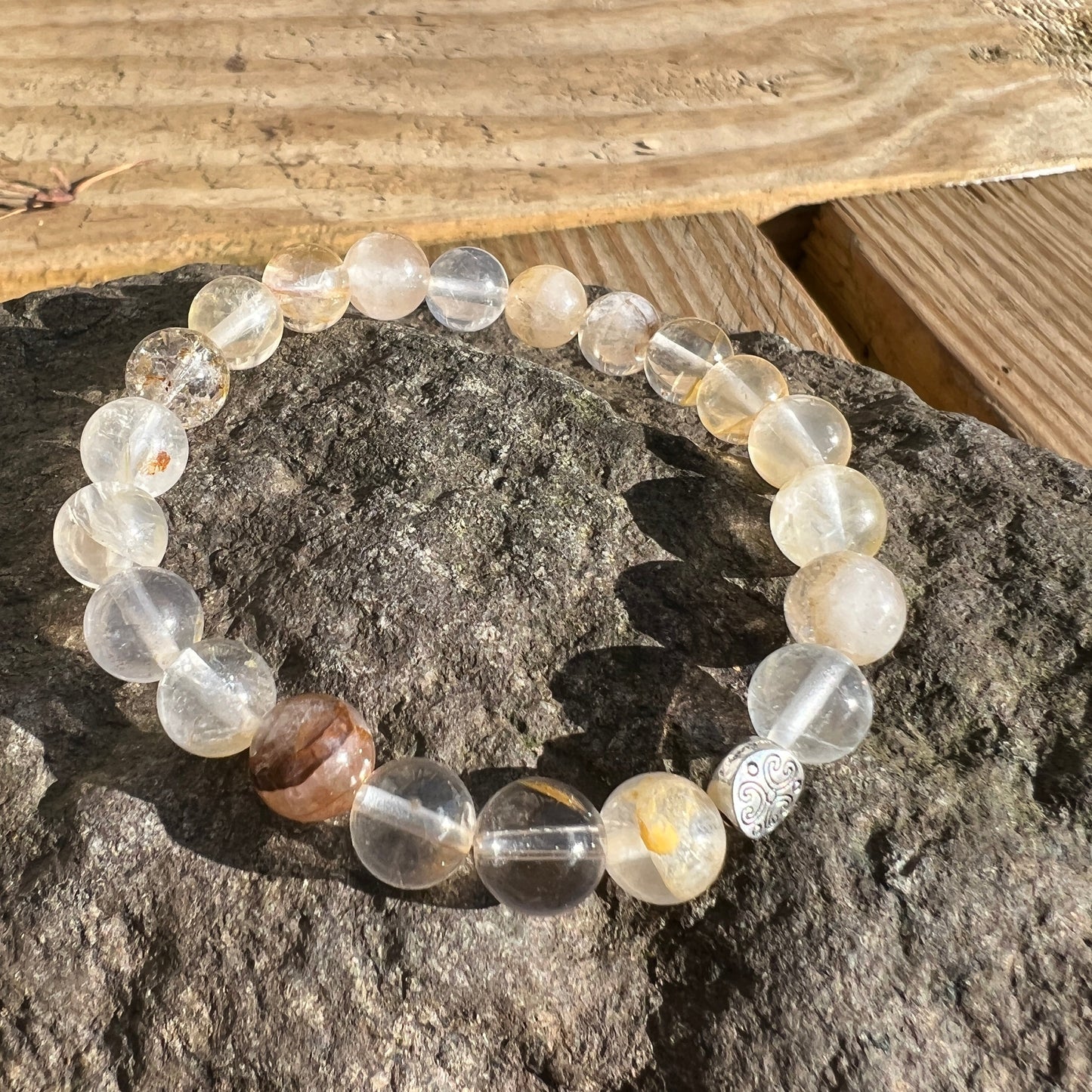 Golden Blood Quartz Bracelet