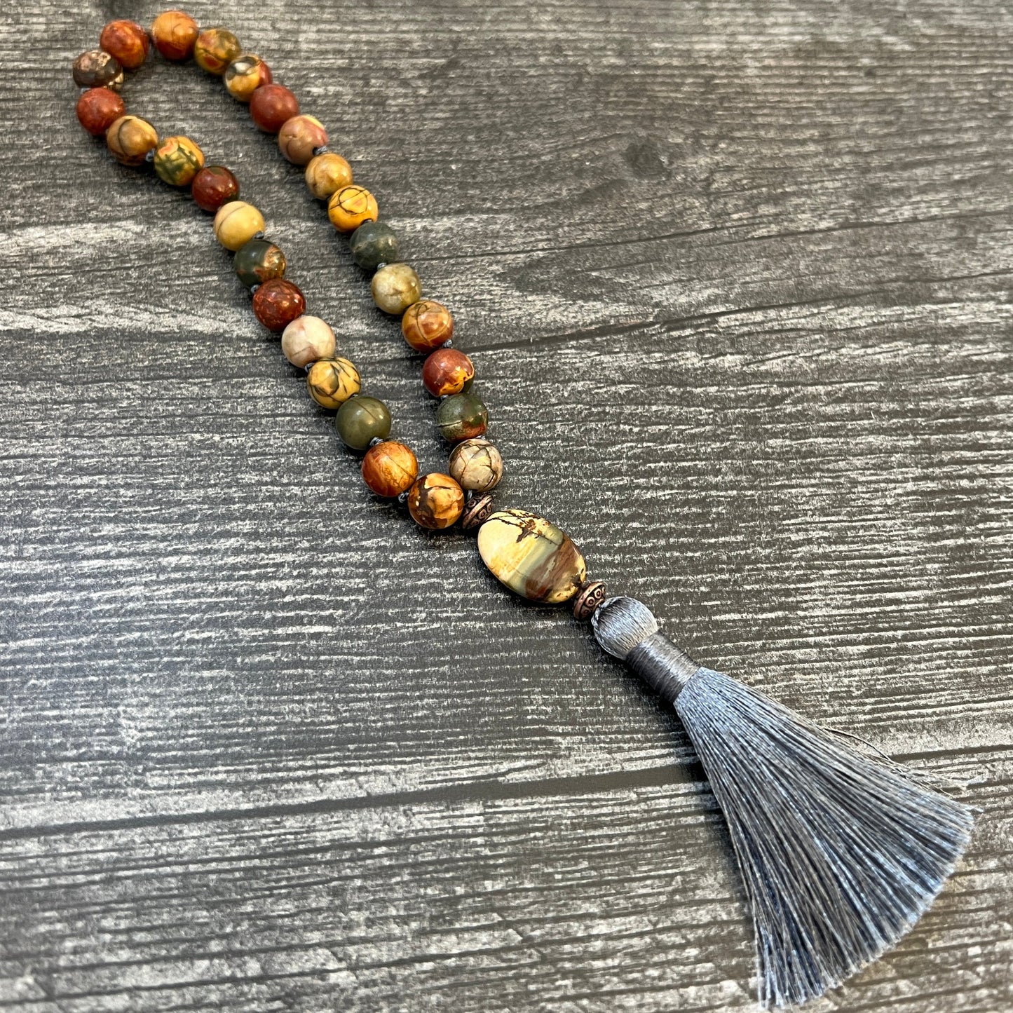 Red Creek Jasper Quarter Mala